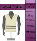 Adult Wool Tzitzis Ashkenaz