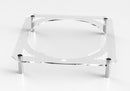 Pesach Seder Plate: Lucite Stand With Silver Legs - Engraved