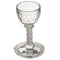 Kiddush Cup: Crystal With White Shattered Crystals