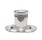 Kiddush Cup With Square Tray: Baroque Silver