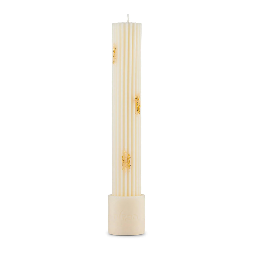 Waterdale Collection: Havdalah Candle - Ribbed – Judaica Plaza