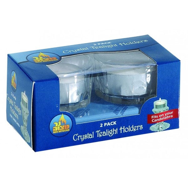 Tealight Holder: Crystal - Fits in Candelabra (2 Pack)