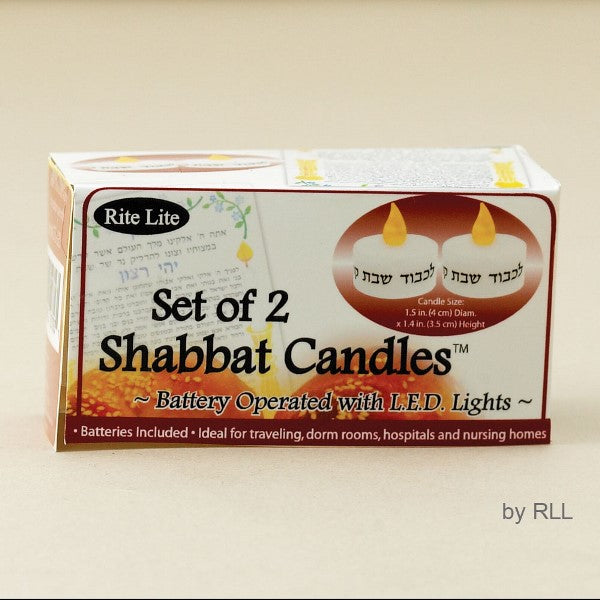 Shabbos Candles: Battery Operated With Led Lights
