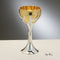 Kiddush Cup: Gold Plated "Tree of Life" With Silver Plate