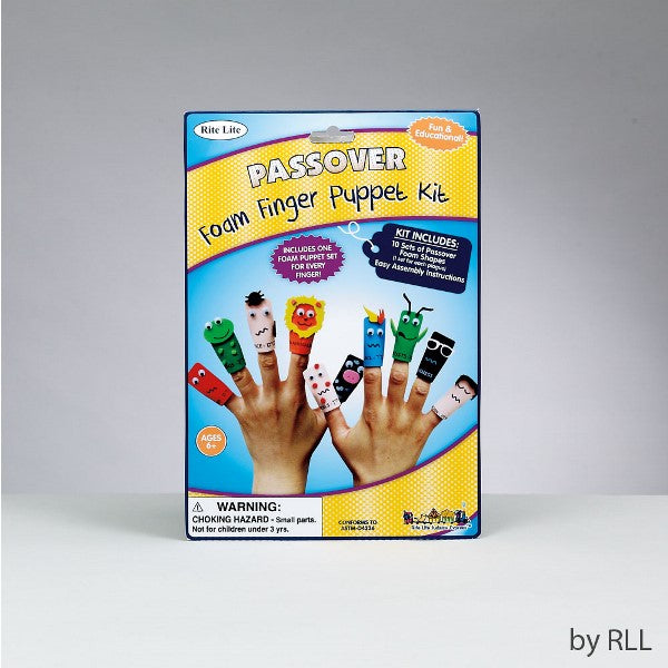 Passover Foam Finger Puppet Kit: Includes One Foam Puppet For Every Finger