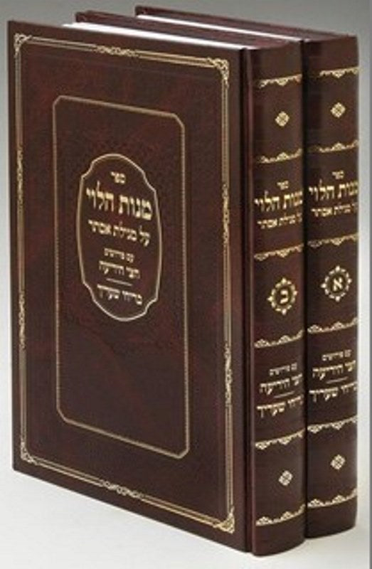 Manos Halevi 2 Volume Set Oz Vehadar - מנות הלוי 2 כרכים עוז והדר