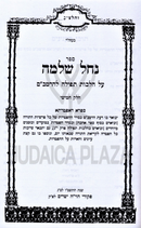 Nachal Shlomo Al HaRambam Hichos Tefillah Volume 5 - נחל שלמה על הרמב"ם הלכות תפילה חלק ה