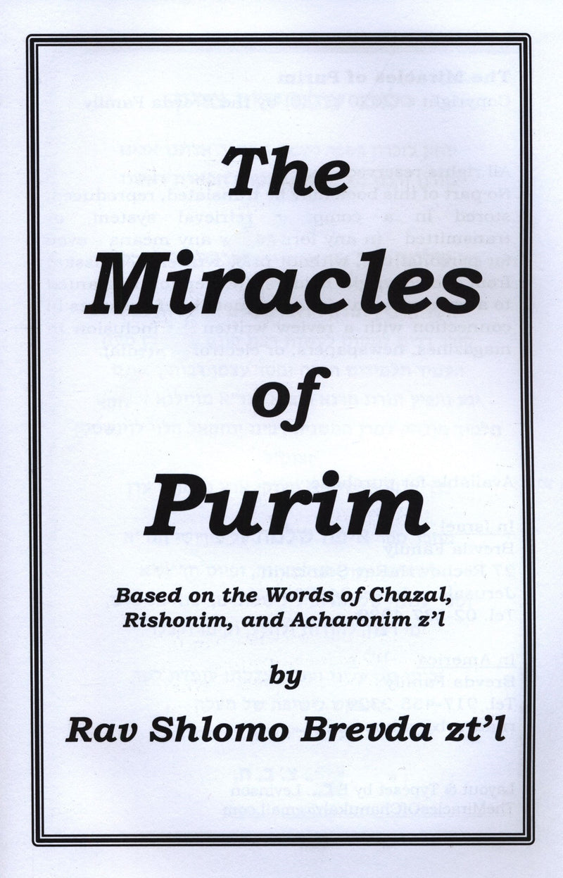 The Miracles of Purim
