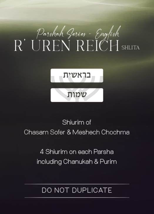 Torah 2 Go: R' Uren Reich Parshah Series English - Berishis & Shemos (USB)