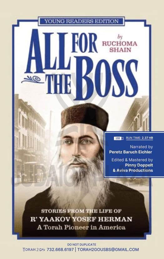 Torah 2 Go: All For The Boss (Young Readers Edition) - Audiobook (USB)