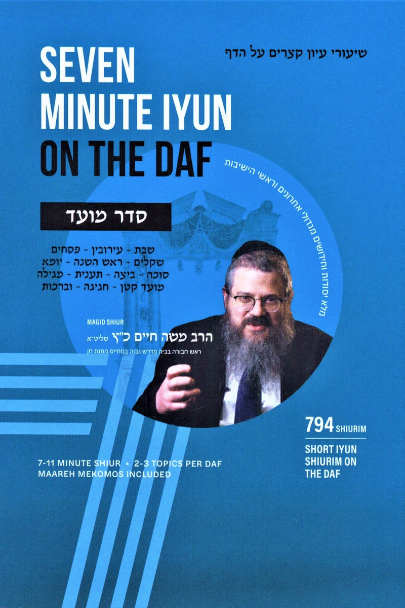 Seven Minute Iyun on The Daf - Seder Moed