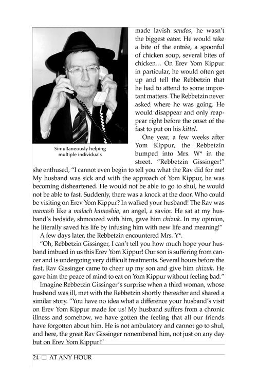 At Any Hour: Harav Shlomo Gissinger