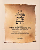 Sefer Peulas Tzadik L'Chaim Volume 1 [Yiddish] - ספר פעולת צדיק לחיים חלק א [אידיש]