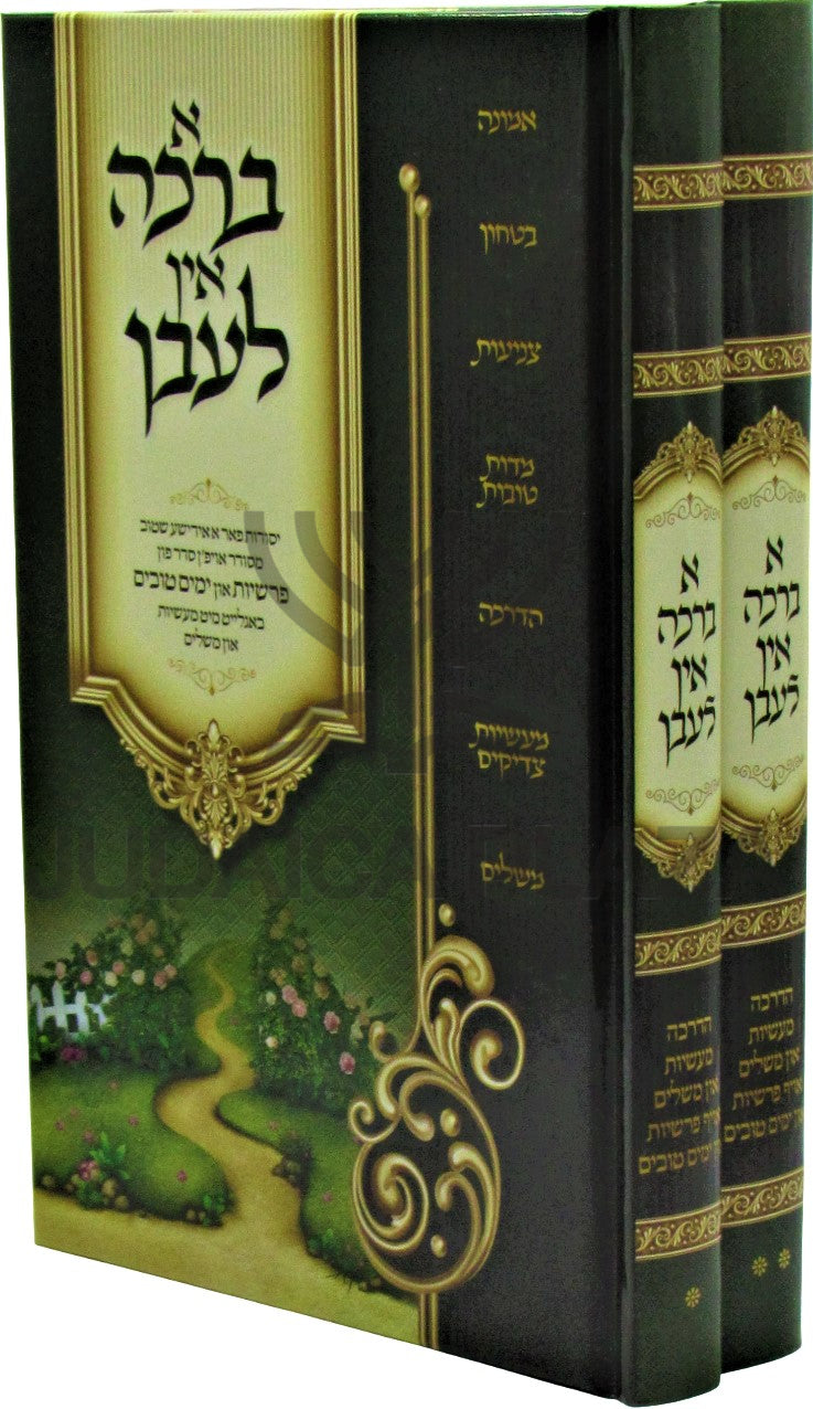 A Brucha In Leben 2 Volume Set (Yiddish) - א ברכה אין לעבן 2 כרכים (אידיש)