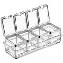 Dip Holder: 4 Compartments - Lucite