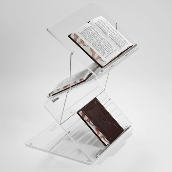 Sit & Stand Shtender: Lucite - 3 Layer