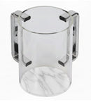 Wash Cup: Lucite - Marble Base