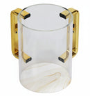 Wash Cup: Lucite - Marble Base