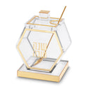 Honey Dish: Lucite Classic Design - Gold