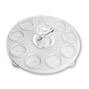 Simanim Plate: Lucite Classic Design - Silver