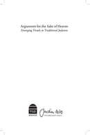 Arguments For The Sake of Heaven