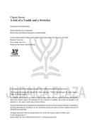 A Tale of a Tzadik and a Stretcher