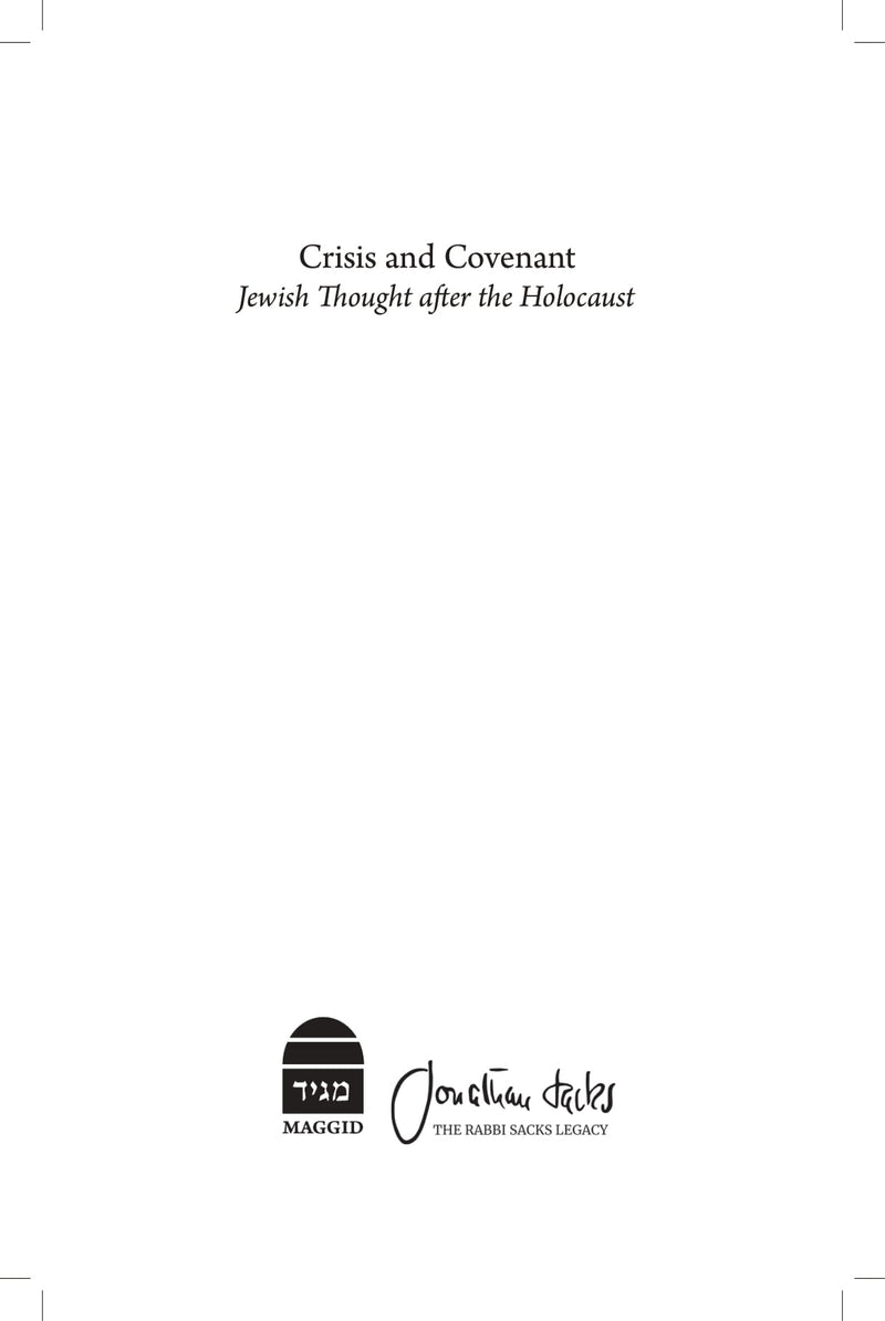 Crisis and Covenant