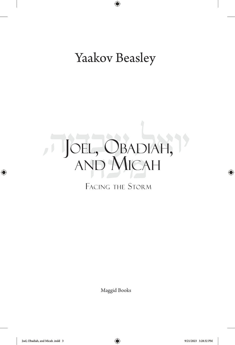Joel, Obadiah, And Michah