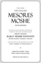 Mesores Moshe - English Edition