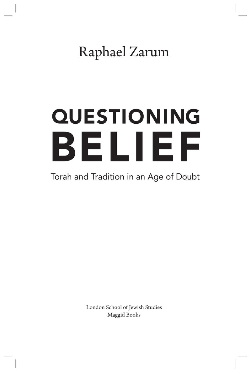 Questioning Belief