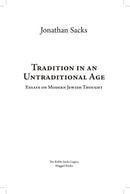 Tradition in an Untraditional Age