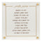 BT Shalom Collection: Faux Leather Home Blessing with Gold Embroidery Wall Art - Classic