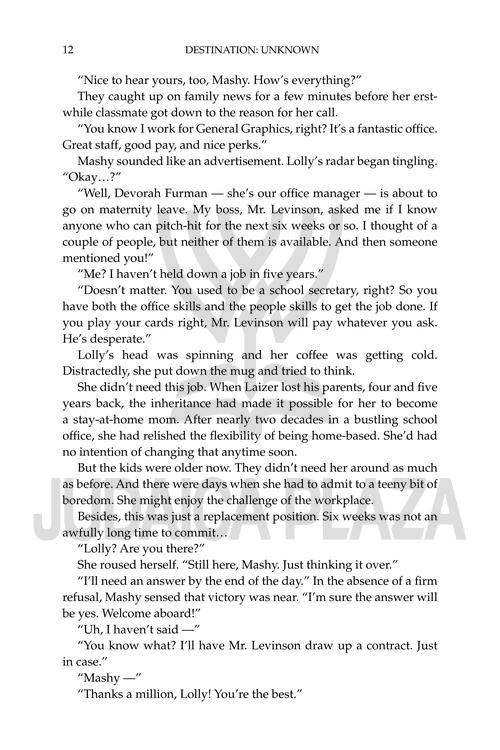 Destination Unknown - A Novel