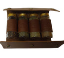 Birchas HaReiach: Leather Pouch - 4 Besamim Bottles