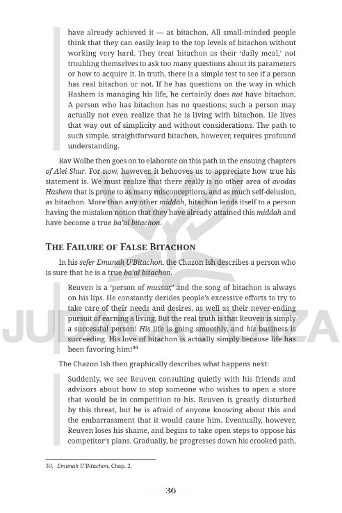 Becoming a Ba'al Bitachon