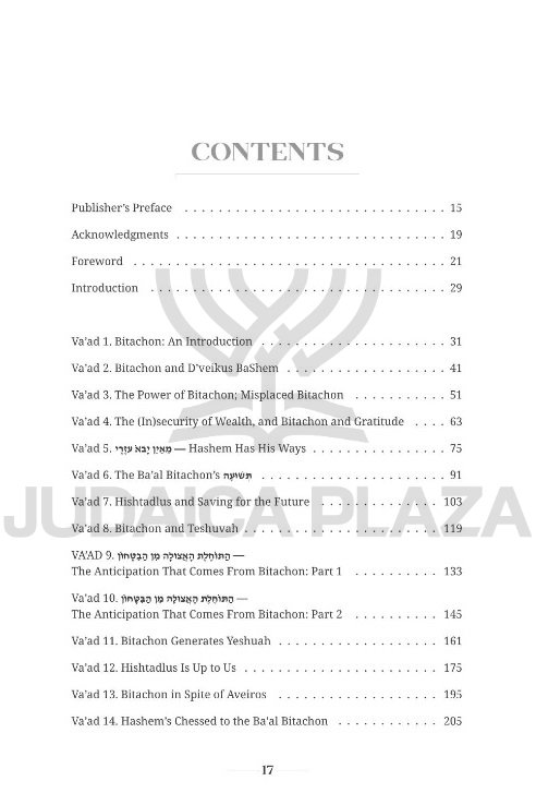 Becoming a Ba'al Bitachon