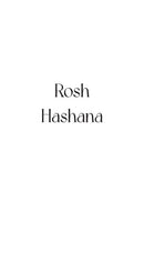 Return - Rosh Hashana / Yom Kippur / Sukkos