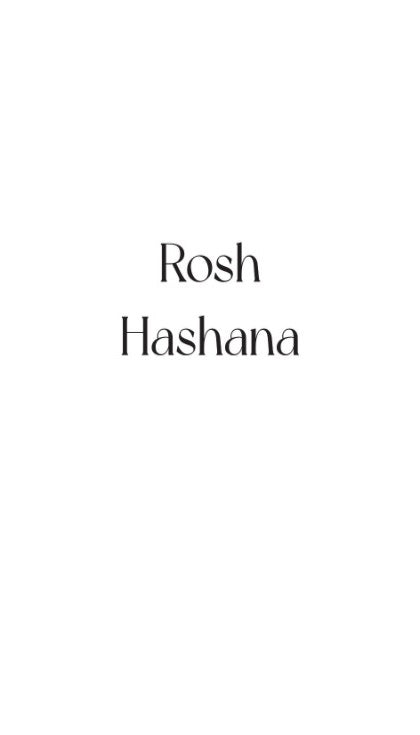 Return - Rosh Hashana / Yom Kippur / Sukkos