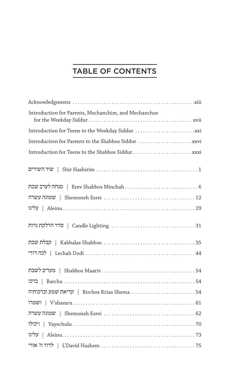 The Feigenbaum Siddur for Shabbos