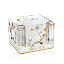 Feldart Collection: Lucite Cutlery Holder with Salt & Bencher Set - Ornate Garden