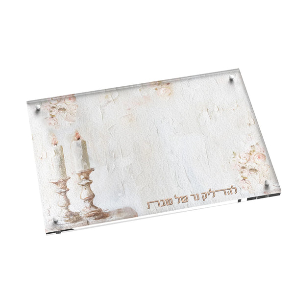 Feldart Collection: Lucite Hadlakos Neiros Tray Blush Rose - Leatherite Artwork