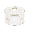 Feldart Collection: Lucite Seder Plate 3 Tier - Linear