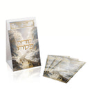 Feldart Collection: Lucite Motzei Matzah Card Set in Leather Pouch - Radiant Yam Suf