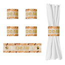 Feldart Collection: Rosh Hashanah Napkin Rings - Blush Nectar