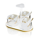 Feldart Collection: Lucite Pesach Seder Night Dish Set - Linear