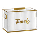 Feldart Collection: Lucite Towel Box - Signature Edged