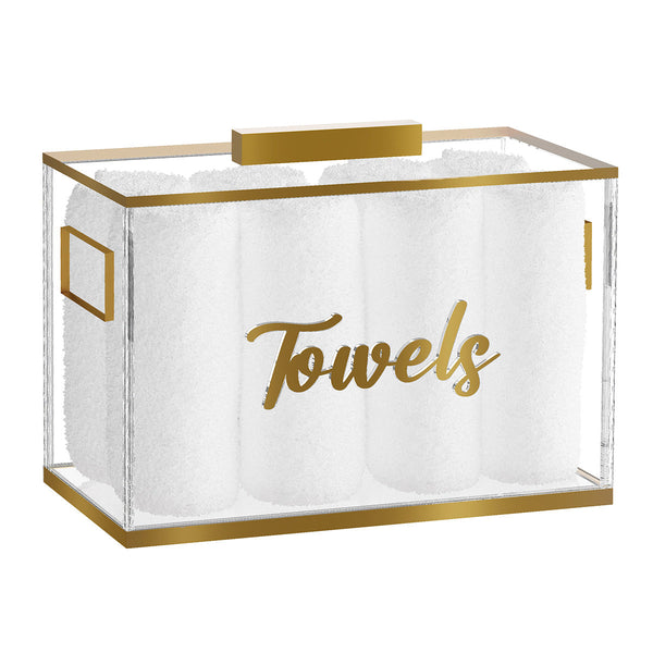Feldart Collection: Lucite Towel Box - Signature Edged