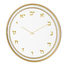 Feldart Collection: Lucite Wall Clock - Woven Leatherite
