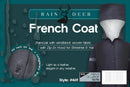Mens Raincoat with Zip in Hood - For Shtreimel & Hat