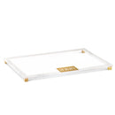Haus Decor Collection: Lucite Menorah Tray - Gold
